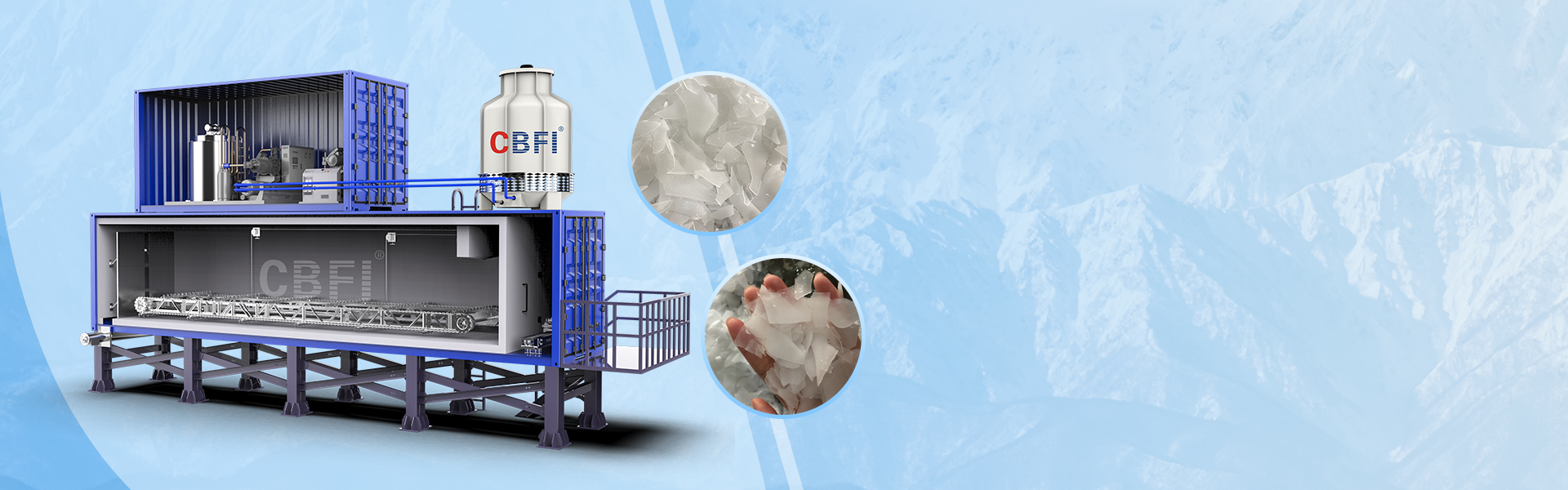 MACHINE À GLACE EN ÉCAILLES INDUSTRIELLE 