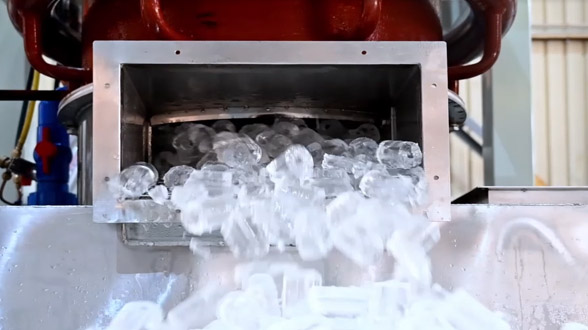 Production de glaçons en tube comestibles