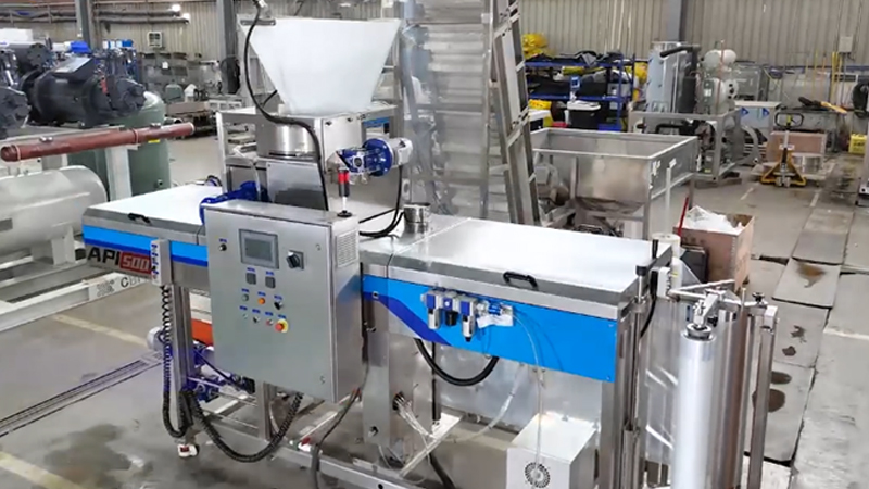 Machine d'emballage horizontale de glace pilée