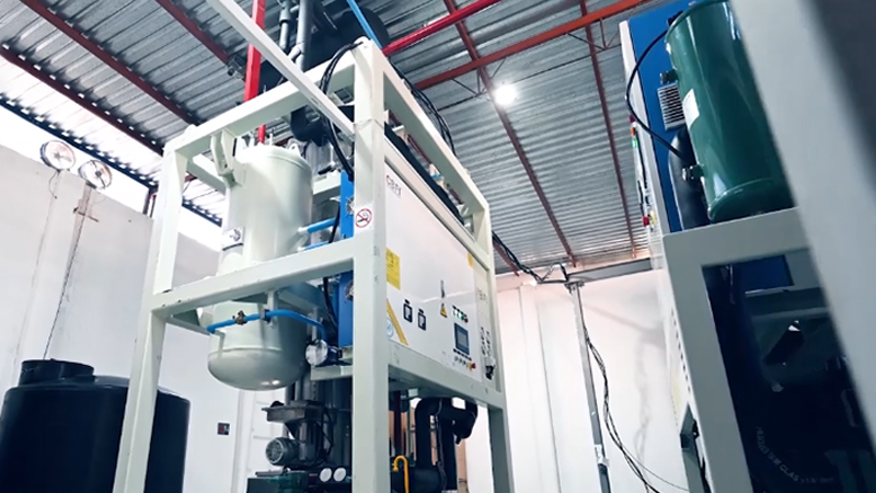 Machine des glaçons comestibles de 5 tonnes au Mexique