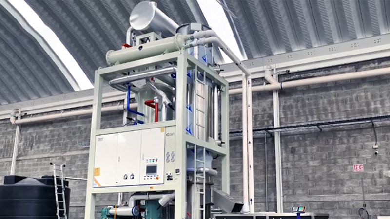 Usine de glace en tubes comestibles de 30 tonnes au Mexique