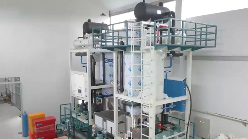 Machines de glace en tubes intégrées de 2×20 tonnes en Indonésie