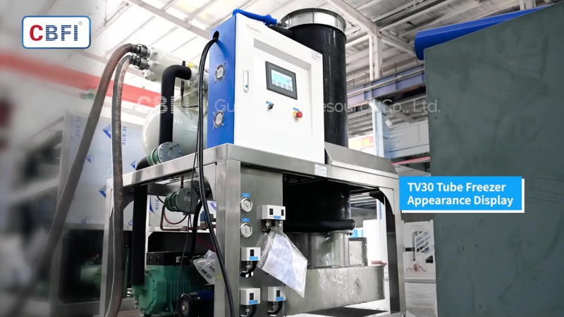 Machine de fabrication de glace en tube, 3 tonnes par jour (TV30)