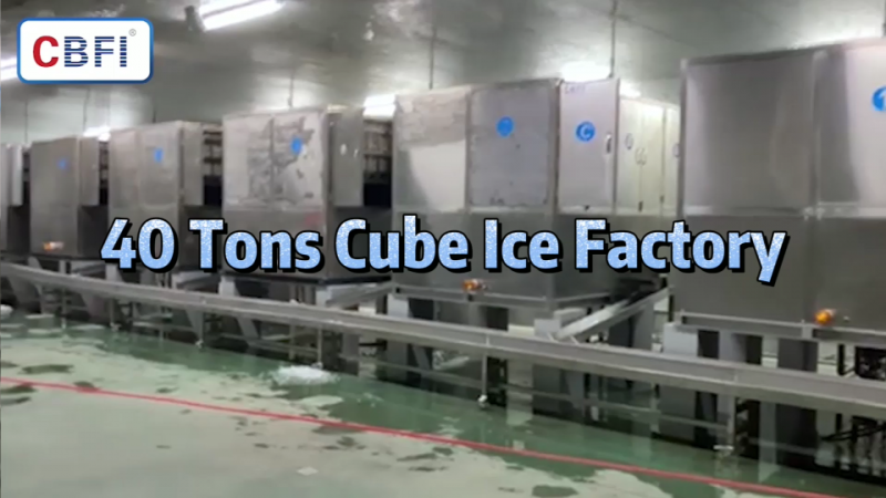 Exemple de fabrique de glaçons 40 tonnes