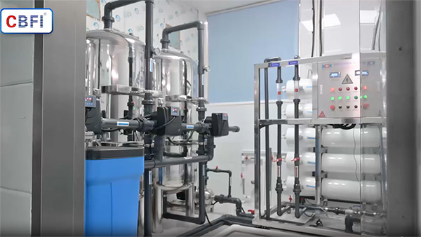 Usine automatisée de glace en cubes de 60 tonnes