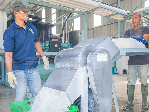 Machines à glace en bloc à refroidissement direct de 2 x 15 tonnes pour un client Indonésien