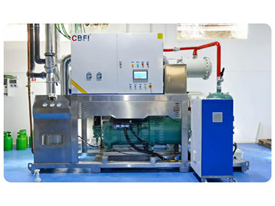 Machine à glace à tube plein de 40 tonnes en Espagne