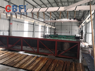 Système de fabrication de glace saumâtre de 40 tonnes pour un client à Jiangmen