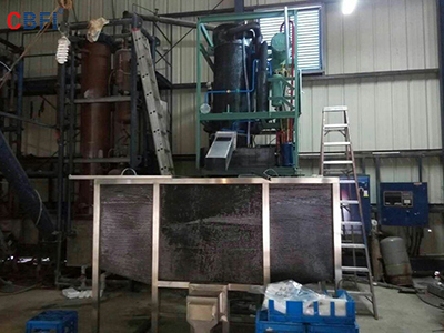Machine à glace en tube de 5 tonnes CBFI à Saipan, États-Unis