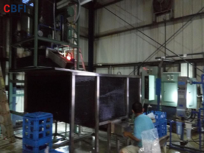Machine à glace en tube de 5 tonnes CBFI à Saipan, États-Unis