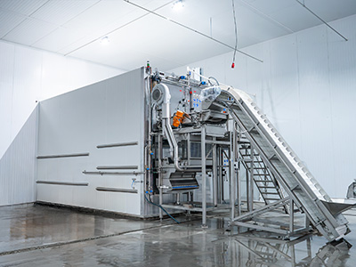 Tunnel de Surgélation Fluidisé à 2 000 kg/h pour Baies Surgelées au Kirghizistan