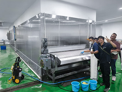 Tunnel de Surgélation pour Filets de Poisson en Indonésie