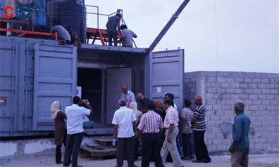 Maldives--Machine à glace en plaque conteneurisée et stockage de glacee