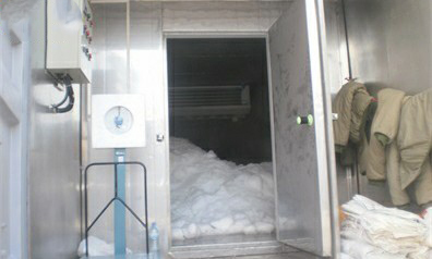 Maldives--Machine à glace en plaque conteneurisée et stockage de glacee