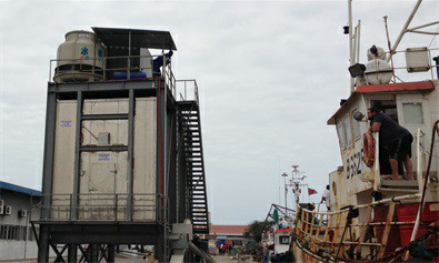Mozambique--Système automatique de stockage de glace Type Ratissage de glace écaille 40T