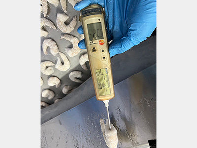 Tunnel de Surgélation Rapide pour Crevettes Congelées en Thaïlande